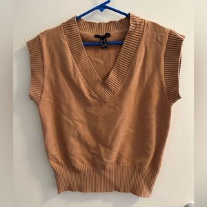 Forever 21 Camel Sweater Vest for women